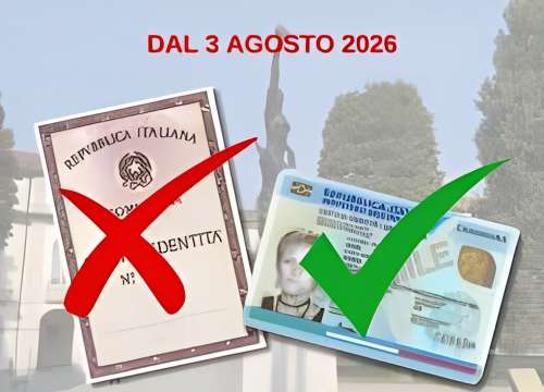 Avviso scadenza validit� carta di identit� cartacea